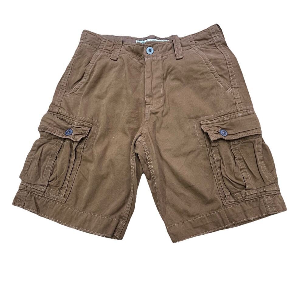 American Eagle Y2K Classic Length Cargo Shorts Men’s Size 30 Brown Skater Grunge